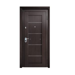 Εσωτερική Πόρτα Δρυς τεχνητό με inox ΚΠ 522