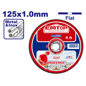 EMTOP ΔΙΣΚΟΣ ΚΟΠΗΣ ΜΕΤΑΛΛΟΥ 125MM INOX EACD101251