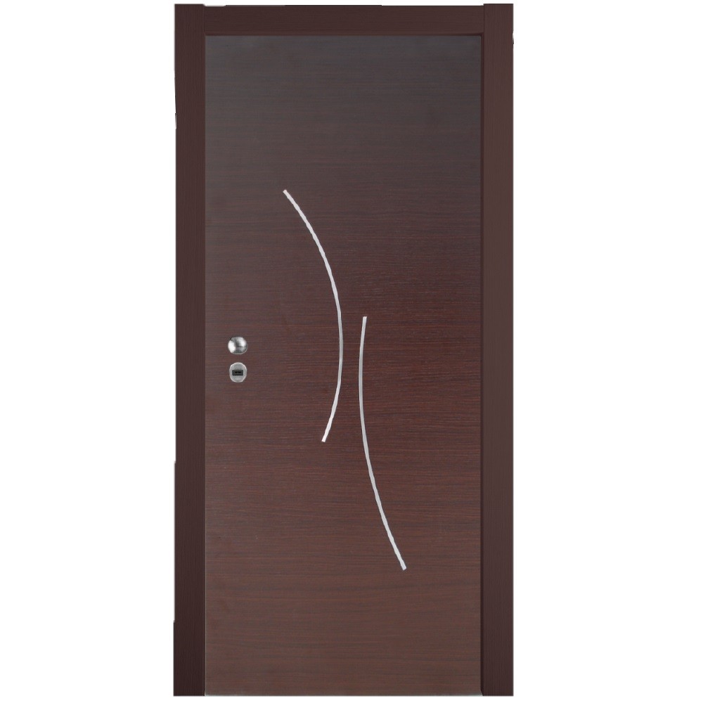 1554971818_KP116 Θωρακισμένη πόρτα Wenge με inox / KP116 - Image 2