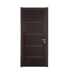 Εσωτερική Πόρτα Wenge χειροποίητο με inox ΚΠ 122