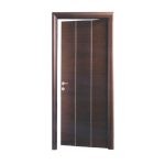Θωρακισμένη Πόρτα Wenge με inox ΚΠ 105