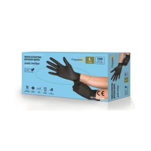 Mopatex Sam Light Γάντια Νιτριλίου Χωρίς Πούδρα σε Μαύρο Χρώμα 100τμχ