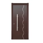 Θωρακισμένη πόρτα Wenge με inox / KP114 - Image 3