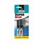 Bison Super Glue Xtra Power Υγρή Κόλλα στιγμής σούπερ δυνατή 2τμχ Σωληνάριο 3gr blister / 88.66988 - Image 2