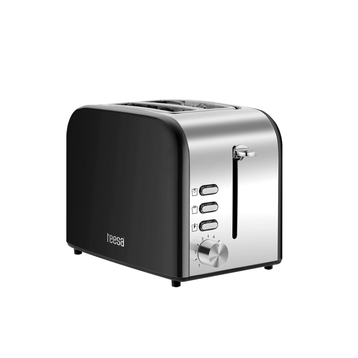 Φρυγανιερα Teesa 850W Μαυρη Stainless steel - Image 1