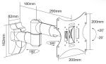 Βάση TV 23-42'' 30Kg μέγιστο φορτίο - Image 2