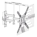 Βάση TV 23-55" 30kg Cabletech - Image 2