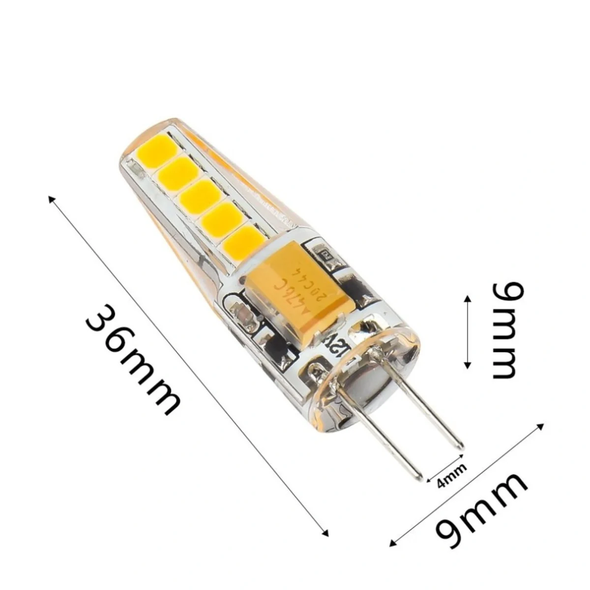 Λαμπτήρας LED G4 AC/DC 12V 3W Θερμό - Image 1
