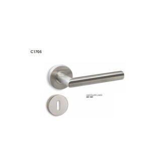 conset c1705 inox πόμολο μεσόπορτας ροζέτα ζεύγος