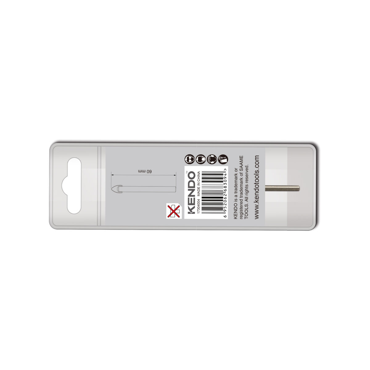 KENDO ΤΡΥΠΑΝΙ ΓΥΑΛΙΟΥ 6X63MM 17306004 - Image 3