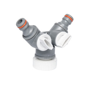 BRADAS ΔΙΑΚΛΑΔΩΤΗΣ 2 ΕΞΟΔΩΝ ΜΕ ΒΑΝΕΣ 1"-3/4" WL2222