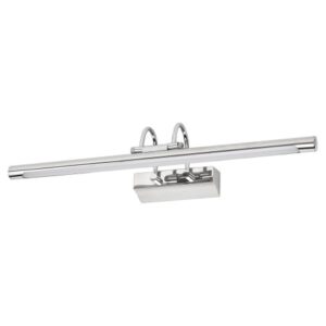 LED φωτιστικό απλίκα μπάνιου 10W Lineo 1 σε ασημί χρώμα