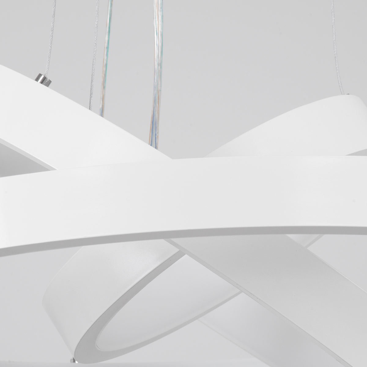 8300c0_61168_3 GloboStar® NEMESIS TRIO 61168-DECO Κρεμαστό Φωτιστικό Δαχτυλίδι-Κύκλος LED CCT 100W 12123lm 360° AC 220-240V - Εναλλαγή Φωτισμού μέσω Τηλεχειριστηρίου All In One Ψυχρό 6000k+Φυσικό 4500k+Θερμό 2700k Dimmable Φ25+40+60cm - Λευκό - 3 Years Warranty - Image 4