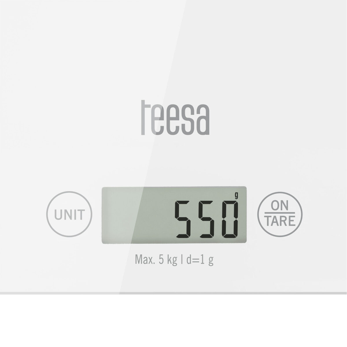 Ζυγαριά Κουζίνας Λευκή με Γυαλί TEESA - Image 4