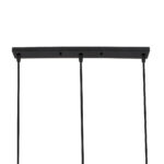 GloboStar® TRIANGLE 00621 Μοντέρνο Κρεμαστό Φωτιστικό Ράγα Τρίφωτο 3 x E27 IP20 Μαύρο Μέταλλο - Μ70 x Π22 x Y130cm - Image 21