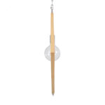 GloboStar® OCTAVE 01431 Μοντέρνο Κρεμαστό Φωτιστικό Οροφής Μονόφωτο 1 x E27 IP20 Μπεζ Ξύλο - Μ64 x Π64 x Y66cm - Image 25