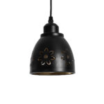 GloboStar® COOLIE 01479 Μοντέρνο Κρεμαστό Φωτιστικό Μονόφωτο Καμπάνα 1 x E27 IP20 Μαύρο & Χρυσό Μέταλλο - Μ12.5 x Π12.5 x Υ11.5cm - Image 12