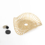 GloboStar® MELEMELE 01839 Boho Κρεμαστό Φωτιστικό Πλέγμα Μονόφωτο 1 x E27 IP20 Μπεζ Ξύλο - Μ35 x Π35 x Υ4cm - Image 21