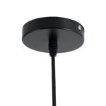 GloboStar® MONTANA 02383 Boho Κρεμαστό Φωτιστικό Καμπάνα Μονόφωτο 1 x E27 IP20 Μαύρο Ξύλο - Μ50 x Π50 x Υ25cm - Image 9