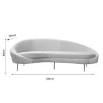 Καναπές 3θέσιος PWF-0574 pakoworld δεξιά γωνία μπεζ 255x120x85εκ - Image 4