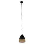 GloboStar® OLIVER 10001231 Vintage Κρεμαστό Φωτιστικό Καμπάνα Μονόφωτο 1 x E27 Μαύρο Μέταλλο με Μελί Γυαλί - Μ20 x Π20 x Υ21cm - Image 14