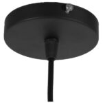 GloboStar® OLIVER 10001231 Vintage Κρεμαστό Φωτιστικό Καμπάνα Μονόφωτο 1 x E27 Μαύρο Μέταλλο με Μελί Γυαλί - Μ20 x Π20 x Υ21cm - Image 20