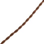 GloboStar® 115105 Vintage Κρεμαστό Φωτιστικό Ανάρτηση Μονόφωτο 1 x E27 IP20 Χρυσό & Μπρούτζινο Μέταλλο με Καφέ Ύφασμα - 100cm - Image 9