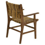 Πολυθρόνα Refane pakoworld φυσικό teak ξύλο-banana σχοινί 55x60x85εκ - Image 2