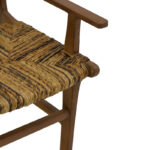 Πολυθρόνα Refane pakoworld φυσικό teak ξύλο-banana σχοινί 55x60x85εκ - Image 6