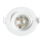 GloboStar® DE VALERA 60184 Χωνευτό LED Κινούμενο Spot Downlight 5W 470lm 60° AC 220-240V IP44 Φ9cm x Υ4cm - Στρόγγυλο - Λευκό - Θερμό Λευκό 2700K - Bridgelux Chip - TÜV Certified Driver - 5 Χρόνια Εγγύηση - Image 4