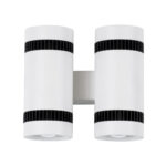 GloboStar® CANNONAL 60578 Φωτιστικό Τοίχου - Απλίκα Αρχιτεκτονικού Φωτισμού Εσωτερικού Χώρου Up & Down LED 20W 2300lm 30° AC 220-240V IP20 Μ12 x Π6.5 x Υ11cm - Θερμό Λευκό 2700K - Λευκό με Μαύρο - Bridgelux Chip - 3 Χρόνια Εγγύηση - Image 12