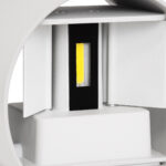 GloboStar® AXIS-R 60641 Φωτιστικό Τοίχου - Απλίκα Αρχιτεκτονικού Φωτισμού Εσωτερικού/Εξωτερικού Χώρου Up & Down LED 10W 1250lm 10 έως 60° AC 220-240V Αδιάβροχο IP65 Μ10 x Π10 x Υ10cm - Ψυχρό Λευκό 6000K - Λευκό - Bridgelux Chip - 3 Years Warranty - Image 21