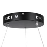 GloboStar® ARIANA 61037 Κρεμαστή Πλαφονιέρα Οροφής Κύκλος LED CCT 55W 6376lm 120° AC 220-240V - Εναλλαγή Φωτισμού μέσω Τηλεχειριστηρίου All In One Ψυχρό Λευκό 6000k+Φυσικό Λευκό 4500k+Θερμό Λευκό 2700k Dimmable Φ48cm - Μαύρο - 3 Years Warranty - Image 22