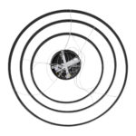 GloboStar® DIAMOND TRIO 61140 Κρεμαστό Φωτιστικό Δαχτυλίδι-Κύκλος LED CCT 150W 18379lm 360° AC 220-240V - Εναλλαγή Φωτισμού μέσω Τηλεχειριστηρίου All In One Ψυχρό 6000k+Φυσικό 4500k+Θερμό 2700k Dimmable Φ60+80+100cm - Μαύρο - 3 Years Warranty - Image 24