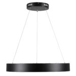 GloboStar® SALEM 61245 Κρεμαστή Πλαφονιέρα Οροφής Δαχτυλίδι-Κύκλος LED CCT 105W 12075lm 120° AC 220-240V - Εναλλαγή Φωτισμού μέσω Τηλεχειριστηρίου All In One Ψυχρό 6000k+Φυσικό 4500k+Θερμό 2700k Dimmable Φ60cm - Μαύρο - 3 Years Warranty - Image 15