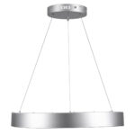 GloboStar® SALEM 61246 Κρεμαστή Πλαφονιέρα Οροφής Δαχτυλίδι-Κύκλος LED CCT 105W 12075lm 120° AC 220-240V - Εναλλαγή Φωτισμού μέσω Τηλεχειριστηρίου All In One Ψυχρό 6000k+Φυσικό 4500k+Θερμό 2700k Dimmable Φ60cm - Ασημί - 3 Years Warranty - Image 16