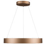 GloboStar® SALEM 61248 Κρεμαστή Πλαφονιέρα Οροφής Δαχτυλίδι-Κύκλος LED CCT 105W 12075lm 120° AC 220-240V - Εναλλαγή Φωτισμού μέσω Τηλεχειριστηρίου All In One Ψυχρό 6000k+Φυσικό 4500k+Θερμό 2700k Dimmable Φ60cm - Καφέ Χάλκινο - 3 Years Warranty - Image 16