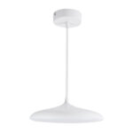 GloboStar® BARON 61252 Κρεμαστή Πλαφονιέρα Οροφής LED CCT 12W 1440lm 120° AC 220-240V - Εναλλαγή Φωτισμού μέσω Διακόπτη On/Off All In One Ψυχρό 6000k+Φυσικό 4500k+Θερμό 2700k Φ25 x Υ8cm - Λευκό - 3 Years Warranty - Image 14