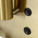 GloboStar® PALADIN 61357 Μοντέρνο Φωτιστικό Τοίχου - Απλίκα Ξενοδοχείου Bed Side LED 6W 720lm 36° AC 220-240V - Reading Light & Κρυφός Φωτισμός - Φορτιστές USB 3A & Wireless 20W - Μ30 x Π11 x Υ12cm - Φυσικό Λευκό 4500K - Χρυσό Βούρτσας - Αριστερό - Image 23