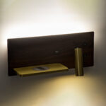 GloboStar® PALADIN 61361 Μοντέρνο Φωτιστικό Τοίχου - Απλίκα Ξενοδοχείου Bed Side LED 6W 720lm 36° AC 220-240V - Reading Light & Κρυφός Φωτισμός - Φορτιστές USB 3A & Wireless 20W - Μ30 x Π11 x Υ12cm - Φυσικό Λευκό 4500K - Ξύλο & Χρυσό - Αριστερό - Image 26