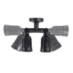 GloboStar® GRASEDO 61616 Βάση Κήπου με 2 Ντουί E27 για Λάμπες Σποτ PAR38 - Αδιάβροχη IP67 - Υψηλής Αντοχής ABS - VDE Certified - Μ40 x Π9.5 x Υ22cm - Μαύρο - 5 Years Warranty - Image 15