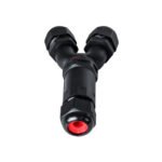 GloboStar® FAST-CONNECT 69918 Τριπλός Υ Αδιάβροχος IP68 Σύνδεσμος Ταχείας Σύνδεσης & Διακλάδωσης Καλωδίων - 1 x Είσοδος & 2 x Έξοδος - Εσωτερική Τριπλή Κλέμα με Συμβατή Διατομή Καλωδίων 3 x 0.5mm² έως 3 x 4mm² - 450V 24A Max - Μ13.5 x Π7.5 x Υ3cm - Μαύρο - 5 Years Warranty - Image 4