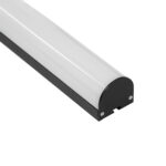 GloboStar® SURFACEPENDANT-PROFILE 70872-1M Προφίλ Αλουμινίου - Βάση & Ψύκτρα Ταινίας LED με Λευκό Γαλακτερό Κάλυμμα - Επιφανειακή & Κρεμαστή Χρήση - Πατητό Κάλυμμα - Μαύρο - 1 Μέτρα - Μ100 x Π4.5 x Υ4.2cm - Image 12