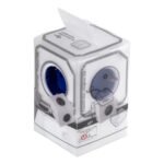 GloboStar® TRAVEL PowerCube PRO Certified 79638 Πολύπριζο 6 Θέσεων με 4 Πρίζες Ασφαλείας Childproof EU Schuko AC 220-240V & 2 Πρίζες USB Max 2.1A/DC 5V Μ7.5 x Π11.5 x Υ7.5 - Λευκό με Μπλε - Max Load 3680W/16A - Image 21