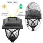 GloboStar® 85702 ΣΕΤ 6 Τεμαχίων Αυτόνομα Ηλιακά Φωτιστικά LED SMD 1W 100lm με Ενσωματωμένη Μπαταρία 600mAh - Φωτοβολταϊκό Πάνελ με Αισθητήρα Ημέρας-Νύχτας Αδιάβροχο IP65 Φανάρι Κήπου Τετράγωνο Θερμό Λευκό 3000K - Image 10