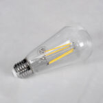 GloboStar® 99056 Λάμπα LED Long Filament E27 ST64 Αχλάδι 10W 1100lm 360° AC 220-240V IP20 Φ6.4 x Υ14cm Φυσικό Λευκό 4000K με Διάφανο Γυαλί - Dimmable - 3 Years Warranty - Image 4