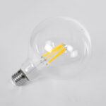 GloboStar® 99089 Λάμπα LED Long Filament E27 G125 Γλόμπος 7W 1470lm 360° AC 220-240V IP20 Φ12.5 x Υ13.8cm Θερμό Λευκό 2700K με Διάφανο Γυαλί - Pro Series 210lm/W - A Ενεργειακή Κλάση - 3 Χρόνια Εγγύηση - Image 4