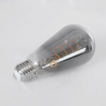 GloboStar® 99145 Λάμπα LED Soft S Spiral Filament E27 ST64 Αχλάδι 4W 280lm 360° AC 220-240V IP20 Φ6.4 x Υ14cm Θερμό Λευκό 2700K με Φιμέ Γυαλί Dimmable - 3 Χρόνια Εγγύηση - Image 4