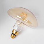 GloboStar® 99173 Λάμπα LED Soft T Spiral Filament E27 MR200 MUSHROOM Γλόμπος 4W 280lm 360° AC 220-240V IP20 Φ20 x Υ20cm Ultra Θερμό Λευκό 2200K με Μελί Γυαλί Dimmable - 3 Χρόνια Εγγύηση - Image 4