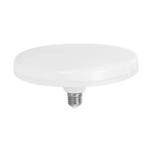 GloboStar® 60072 Λάμπα LED E27 UFO F220 32W 230V 3200lm 180° AC 220-240V IP20 Ψυχρό Λευκό 6000K - Μ22 x Π22 x Υ7cm - 3 Χρόνια Εγγύηση